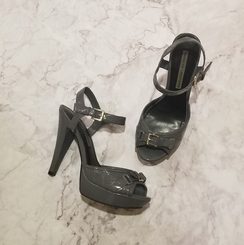 [Chinese Laundry] "Biddie" Grey Patent Heels